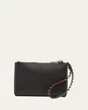 Christian Louboutin Cabata Mini Pouch Wristlet In Leather