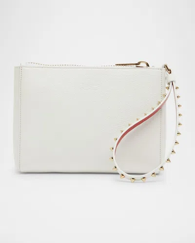 Christian Louboutin Cabata Mini Pouch Wristlet In Leather