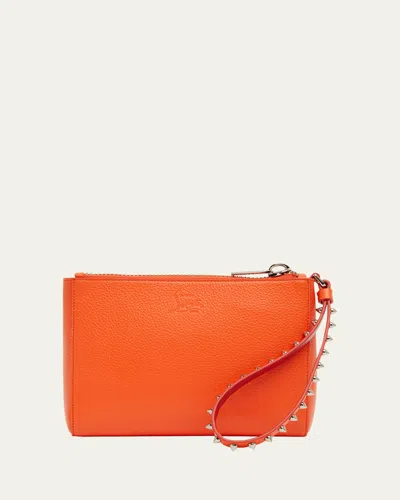 Christian Louboutin Cabata Mini Pouch Wristlet In Leather