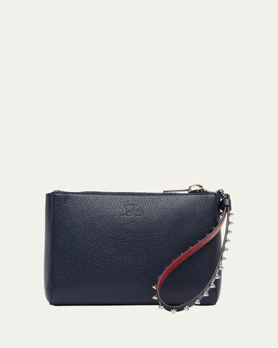 Christian Louboutin Cabata Mini Pouch Wristlet In Leather