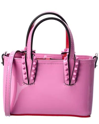 Christian Louboutin Cabata Nano Patent Tote In Pink