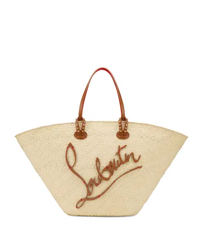 CHRISTIAN LOUBOUTIN CABATA RAFFIA BASKET BAG