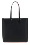 Christian Louboutin Cabata Grained Leather Tote Bag In Black