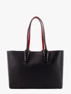 Christian Louboutin Cabata Shoulder Bag In Leather With Studs Detail On The Front In Black