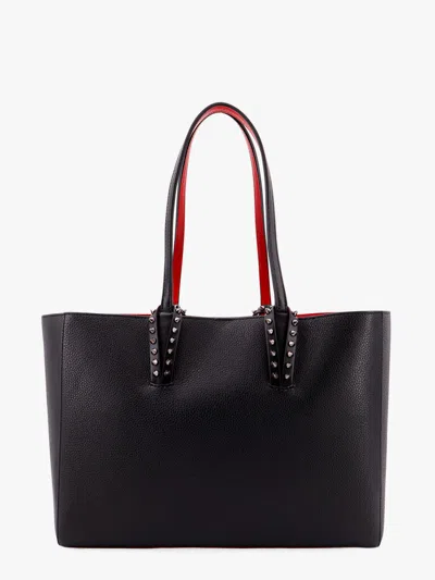 Christian Louboutin Cabata Shoulder Bag In Leather With Studs Detail On The Front In Black