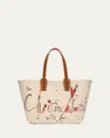Christian Louboutin Cabata Small Beach Splash Logo Tote Bag In Natural