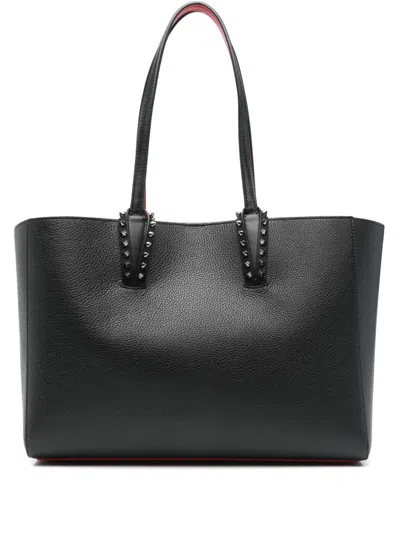 Christian Louboutin Cabata Small Leather Tote Bag In Black