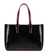 Christian Louboutin Cabata Embossed Leather Tote Bag In Red