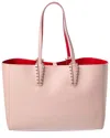 Christian Louboutin Cabata Small Leather Tote In Black