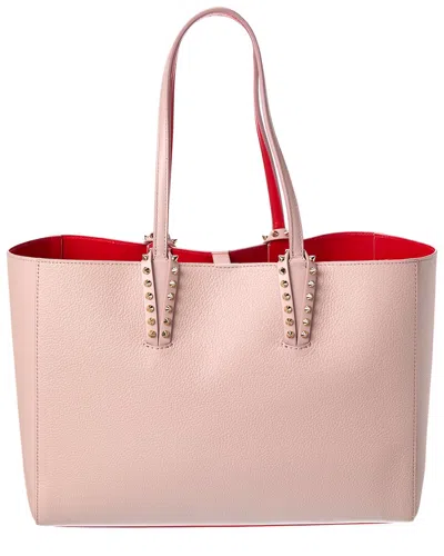 Christian Louboutin Cabata Small Leather Tote In Black