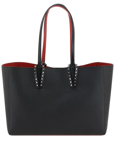 Christian Louboutin Cabata Small Leather Tote In Black