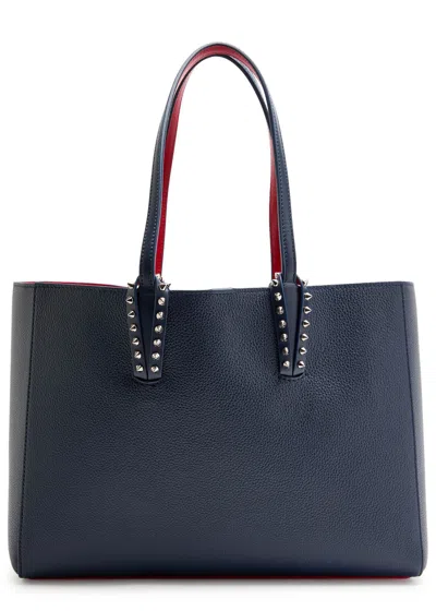 Christian Louboutin Cabata Small Leather Tote In Blue