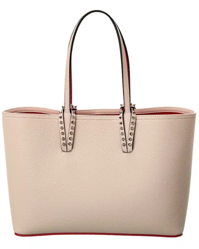 Christian Louboutin Cabata Small Leather Tote In White