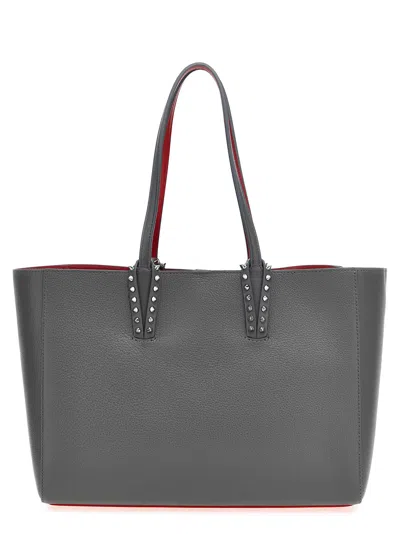 Christian Louboutin Cabata Small Shopping Bag In Gray