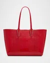 Christian Louboutin Cabata Small Tote Bag In Alligator-embossed Leather