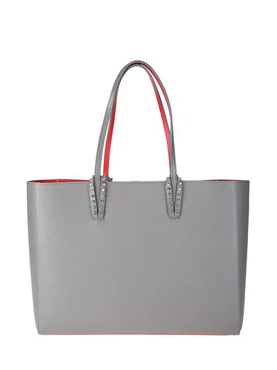 Christian Louboutin Cabata Soft Large Calf In Gray