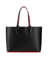 Christian Louboutin Cabata Tote In Grained Leather In Black