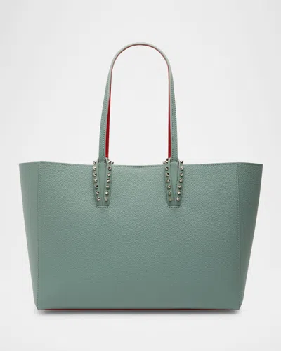 CHRISTIAN LOUBOUTIN CABATA SOFT SMALL TOTE BAG IN GRAINED LEATHER