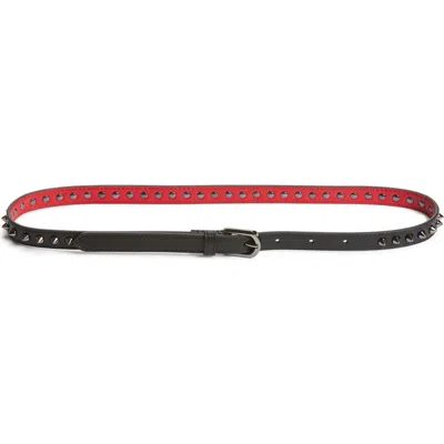 CHRISTIAN LOUBOUTIN CHRISTIAN LOUBOUTIN CABATA SPIKE LEATHER BELT