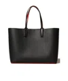 Christian Louboutin Cabata Shoulder Bag In Leather With Studs Detail On The Front In Black