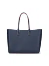 Christian Louboutin Large Cabata Soft Leather Tote Bag In Blue