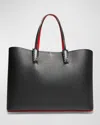 Christian Louboutin Cabata Tote In Grained Leather In Black