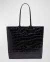 Christian Louboutin Cabata Black Calf Ali Zipper Tote Bag In Black