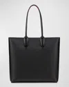 Christian Louboutin Cabata Zipped Ns Tote In Leather In Black