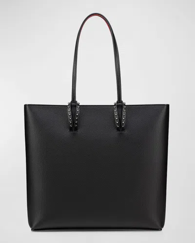 Christian Louboutin Cabata Zipped Ns Tote In Leather In Black