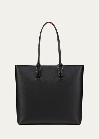 Christian Louboutin Cabata Zipped Ns Tote In Leather In Black