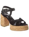 Christian Louboutin Calakala Suede Espadrille Sandals 70 In Black