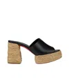 Christian Louboutin Calakala 85mm Leather Platform Mules