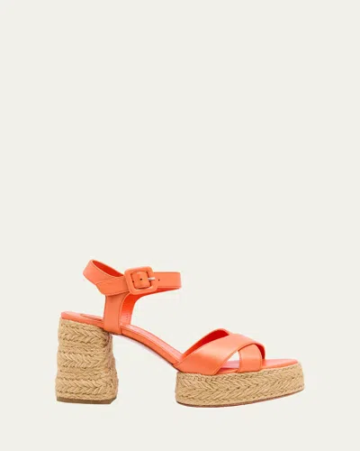 CHRISTIAN LOUBOUTIN CALAKALA PLATFORM RED SOLE SANDALS