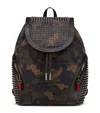 Christian Louboutin Calf Leather Funky Backpack In Red