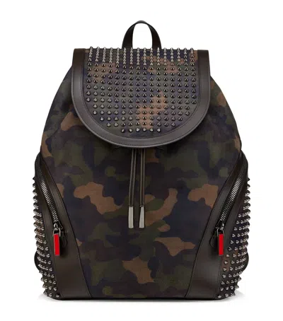 Christian Louboutin Calf Leather Funky Backpack In Red