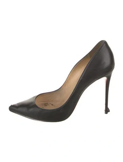 Pre-owned Christian Louboutin Calf Leather Pumps In Black