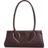 Christian Louboutin Calfskin Baguette Handbag In Burgundy