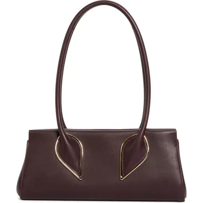 Christian Louboutin Calfskin Baguette Handbag In Burgundy
