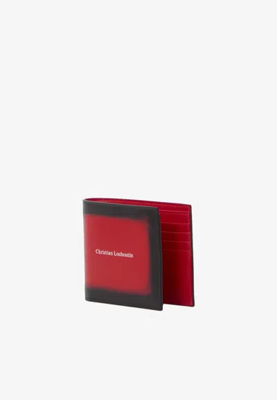 Christian Louboutin Canopy Calfskin Bi-fold Wallet In Red