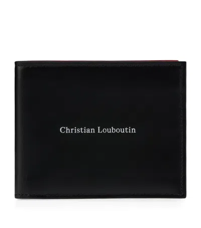 Christian Louboutin Canopy Leather Bifold Wallet In Black