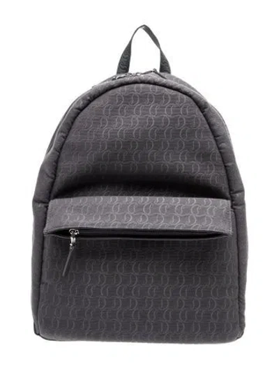 Pre-owned Christian Louboutin Canvas Backpack In Black