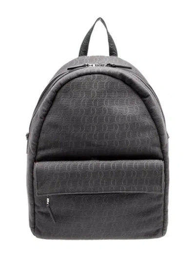 Pre-owned Christian Louboutin Canvas Backpack In Grey