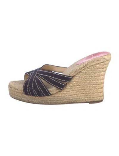 Pre-owned Christian Louboutin Canvas Espadrilles