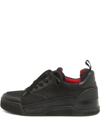 Pre-owned Christian Louboutin Canvas-panelled Sneakers