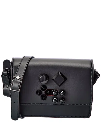 Christian Louboutin Carasky Leather Crossbody In Black