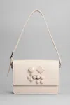 CHRISTIAN LOUBOUTIN CARASKY SHOULDER BAG IN POWDER LEATHER