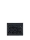 Christian Louboutin Kios Simple Leather Card Case In Black/ultrablack