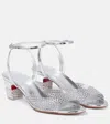 Christian Louboutin Cassandrissima Embellished Pvc Sandals In Silver