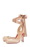 Christian Louboutin Cassia Lace-up Slingback Pump