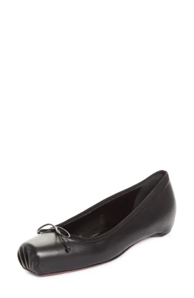 Christian Louboutin Cassia Nodo Ballet Flat In Black
